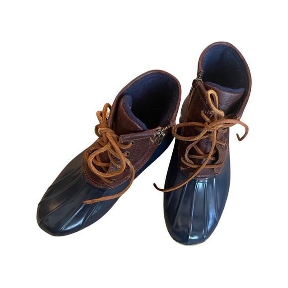 Sperry’s Women's Saltwater Duck Boot • Tan/Navy • Size 5 - Picture 8 of 13